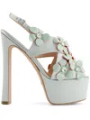 Giambattista Valli Floral-appliqué Sandals In Multi