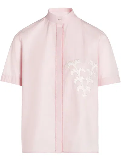 Giambattista Valli Floral-appliqué Shirt In Pink