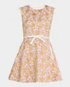Giambattista Valli Floral Brocade Sleeveless Mini Dress In Rosemulti