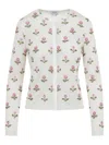 Giambattista Valli Floral Cardigan In White
