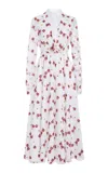 Giambattista Valli Floral Dentelle Maxi Dress In White