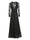 Giambattista Valli Maxikleid Mit Blumenstickerei In Black