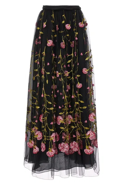GIAMBATTISTA VALLI GIAMBATTISTA VALLI FLORAL EMBROIDERY SKIRT