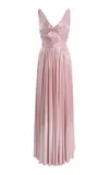 Giambattista Valli Floral Liquid Jersey Dress In Pink