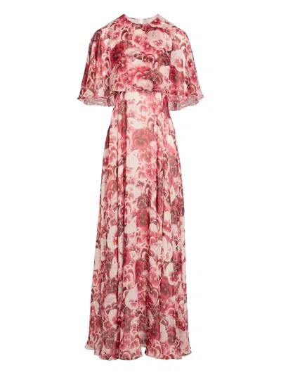 Giambattista Valli Floral Maxi Dress In Pink