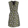 Giambattista Valli Floral Mini Dress In Floral Print Cotton In Multi