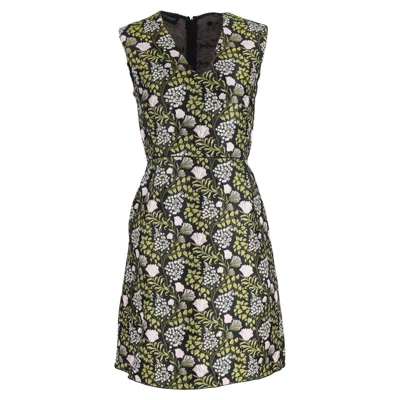 Giambattista Valli Floral Mini Dress In Floral Print Cotton In Multi