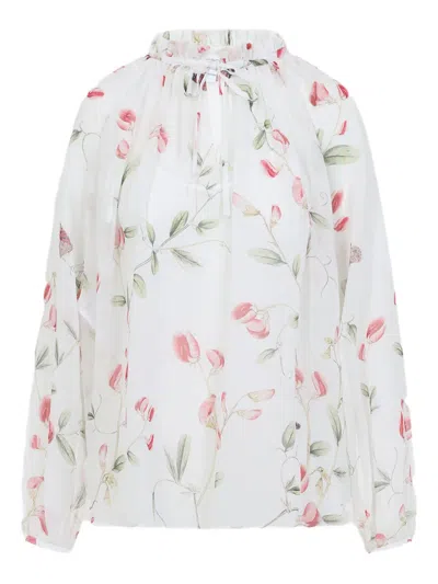 GIAMBATTISTA VALLI FLORAL-PRINT BLOUSE
