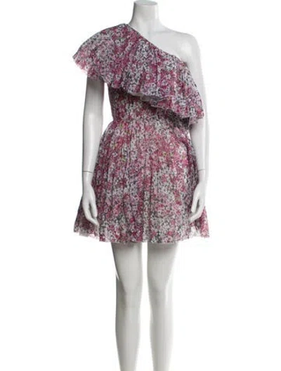Pre-owned Giambattista Valli Floral Print Mini Dress In Multi