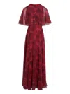 Giambattista Valli Floral-print Silk Maxi Dress In Red