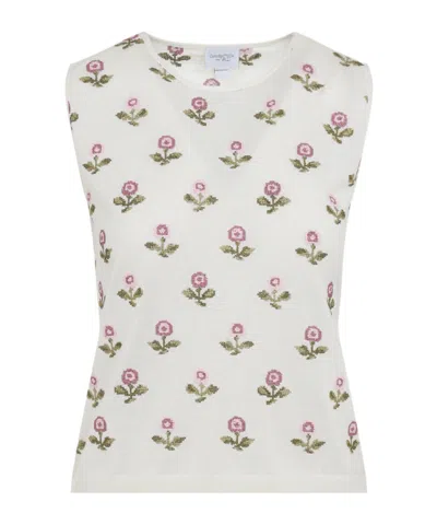 GIAMBATTISTA VALLI FLORAL SLEEVELESS TOP