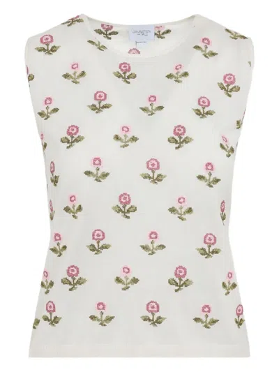 GIAMBATTISTA VALLI FLORAL TANK TOP