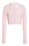 Giambattista Valli Fluid Jersey Top In Pink