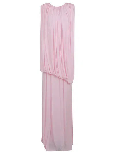Giambattista Valli Fresh Silk Dress With Wrapped Shoulders