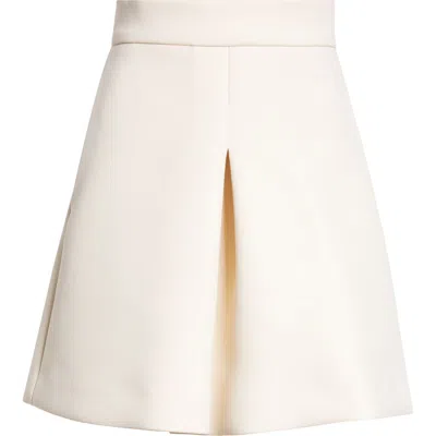 Giambattista Valli Front Pleat Skirt In Ivory