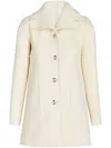 Giambattista Valli Gabardine Coat In Neutrals