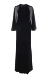 Giambattista Valli Gathered Crepe Midi Dress In Black