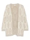 Giambattista Valli Geometric-pattern Cardigan In White