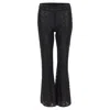 Giambattista Valli Giamba Zigzag Lace Lined Flare Pants In Black