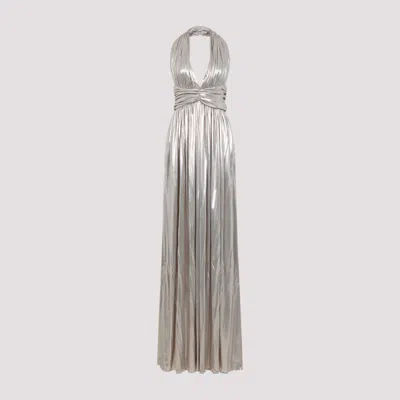 GIAMBATTISTA VALLI GOLDEN COTTON LONG DRESS