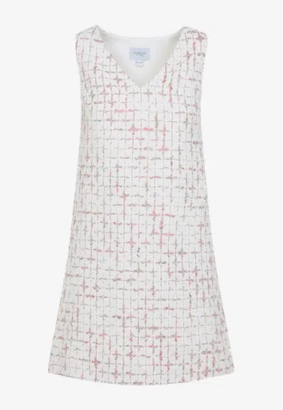 Giambattista Valli Grid-pattern Midi Dress In Multicolour