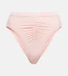 Giambattista Valli High-rise Bikini Bottoms In Pink