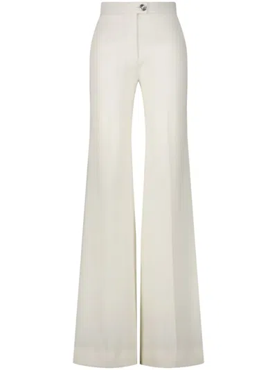 Giambattista Valli High-waist Straight-leg Trousers In White
