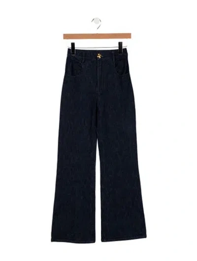 Pre-owned Giambattista Valli High-rise Flared Jeans In Blue
