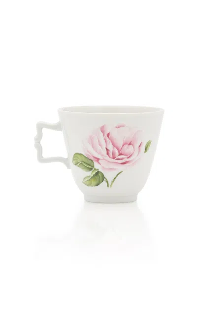 Giambattista Valli Home Large Painted Porcelain Cup And Saucer Set In Multi