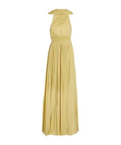 GIAMBATTISTA VALLI HOODED PLEATED DRESS