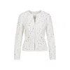 Giambattista Valli Textured Fabric Jacket Featuring Button Detail In White