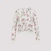 Giambattista Valli Floral-embroidered Cashmere Cardigan In White