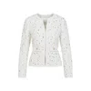 Giambattista Valli Textured Fabric Jacket Featuring Button Detail In White