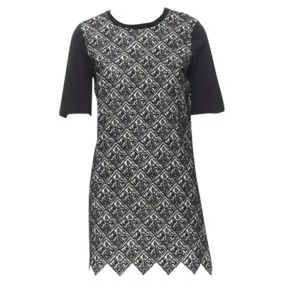 Giambattista Valli Jacquard T-shirt Dress In Black