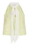 Giambattista Valli Jacquard Top In Green