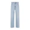 Giambattista Valli Flared High-waist Jeans Frayed Hem In Blue