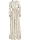 Giambattista Valli Kaleido Blend-print Silk Maxi Dress In White