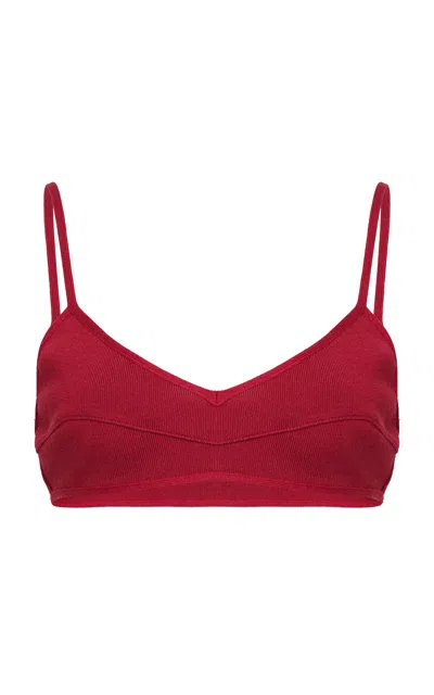 Giambattista Valli Knit Bra In Red