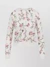 Giambattista Valli Floral-embroidered Cashmere Cardigan