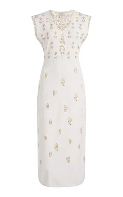 Giambattista Valli Knit Midi Dress In Ivory