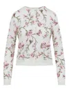 Giambattista Valli Floral-embroidered Cashmere Cardigan In Neutral