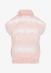 Giambattista Valli Knitted Sweater Vest In Pink