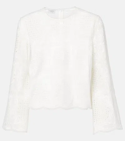 Giambattista Valli Lace Blouse In White