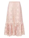 Giambattista Valli Lace-embroidered Skirt In Pink