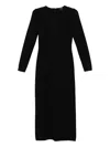 Giambattista Valli Lace-insert Long-sleeve Midi Dress In Black