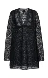Giambattista Valli Lace Mini Dress In Black