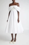 Giambattista Valli Lace Trim Off The Shoulder Dress