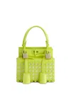 Giambattista Valli Leather Tote Bag In Green
