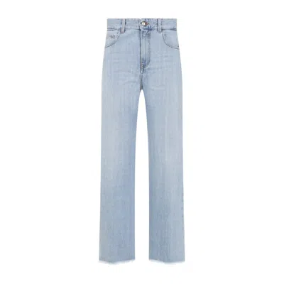 Giambattista Valli Light Blue Cotton Jeans