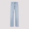 Giambattista Valli Flared High-waist Jeans Frayed Hem In Blue